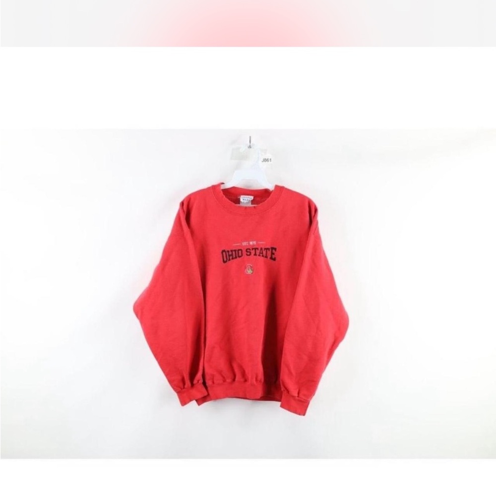 Vintage red Ohio state sweatshirt.